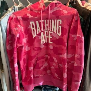 Pink Bape Hoodie Size XS